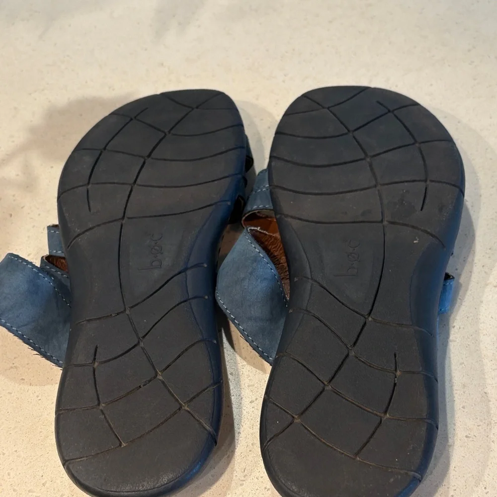 b.o.c. Women’s Navy Multi-Strap Flat Slide Sandals - Size 9 - Picture 4 of 8